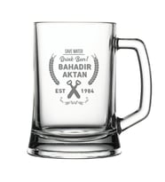 İsme Özel Bira Bardağı - Özel Tasarım Kişiye Özel Bira Bardağı
