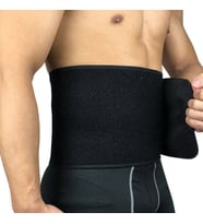 Neopren Bel Korse Termal Sauna Kemer Sporcu Kemeri Zayıflama Kemeri (Siyah)
