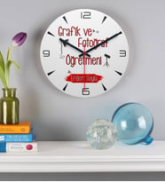 Grafik ve Fotoğraf Öğretmeni Duvar Saati