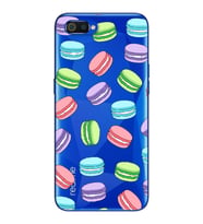 Macaron Tasarımlı Süper Şeffaf Silikon Telefon Kılıfı Oppo Realmi C2