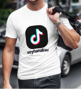 BK Gift Kişiye Özel TikTok Erkek Tişört - 3
