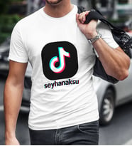 BK Gift Kişiye Özel TikTok Erkek Tişört - 3