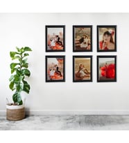 Dekoratif Palet Çoklu Çerçeve Fotoğraflı (model 7) (Siyah)