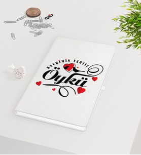 BK Gift Kişiye Özel Sevgililer Günü Beyaz Defter-128