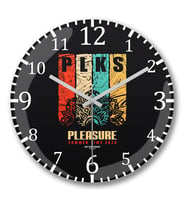 Plks Pleasure Summer Time Duvar Saati Bombeli Gercek Cam