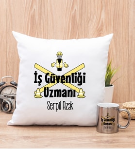 İş Güvenliği Uzmanı Yastık ve Silver Kupa Bardak