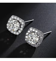 Monemel Swarovski Taşlı Küpe (Altın Kaplama) Sevgililer Günü Hediyesi