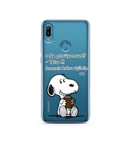 Snoopy Tasarımlı Süper Şeffaf Silikon Telefon Kılıfı Huawei Y6 (Prime) 2019