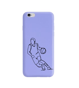 Iphone 6 Çizgi Tasarımlı Mor Lansman Telefon Kılıfı