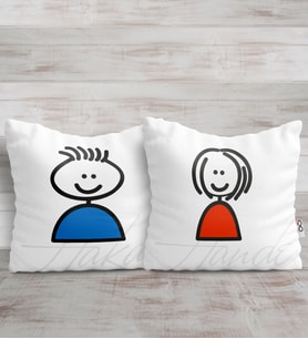 BK Gift Kişiye Özel İkili Sevgili Yastık Seti - 9