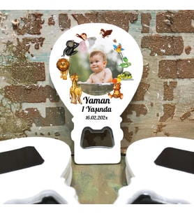 Balon Açacak Magnet - Doğum Günü - Yeni Doğan- Baby Shower - Sünnet