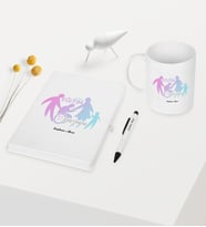 BK Gift Kişiye Özel Özel Eğitim Öğretmeni Temalı Beyaz Defter Kalem Kupa Seti - 2