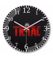Ant Man Tic Tac  Duvar Saati Bombeli Gercek Cam
