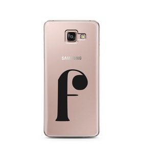 Samsung A7 (2016) Harf Tasarımlı Telefon Kılıfı F-Harfi 