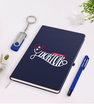 BK Gift Kişiye Özel Doktor Temalı Lacivert Defter Kalem 32gb USB Bellek Hediye Seti-13 (Model 1)