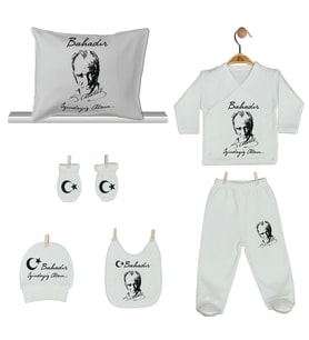Pia Baby Gl 1952-08 İsme Özel Yastık Zıbın Set