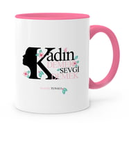 BK Gift Kişiye Özel Kadınlar Günü Pembe Kupa Bardak  5