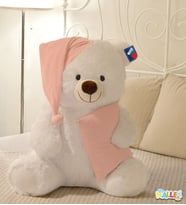 Halley Oyuncak Yastıklı Uyku Arkadaşım Peluş Ayıcık 65 Cm 62029 (Pembe)