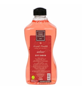 Eyüp Sabri Tuncer Doğal Zeytinyağlı Sıvı Sabun Amber 1,5 Litre Pet Şişe