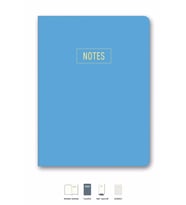 Notes Mini Defter Çizgili Mavi 14x20 cm