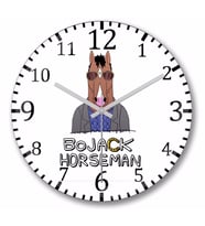 Bojack Horseman   Duvar   Saati  Bombeli Gercek Cam