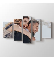 Fotoğrafından 5 Parçalı Kanvas Tablo 85 x 155