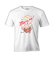Marry Me! Beyaz Erkek Tshirt