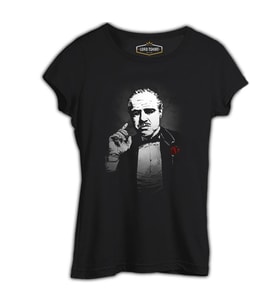 The Godfather - The Rule Siyah Kadın Tshirt