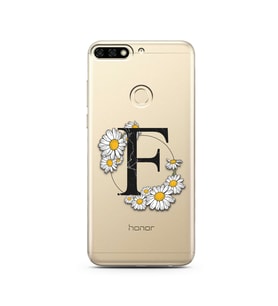 Papatya Harf Tasarım Süper Şeffaf Silikon Telefon Kılıfı Huawei Honor 7c-Y7 (201
