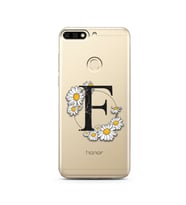 Papatya Harf Tasarım Süper Şeffaf Silikon Telefon Kılıfı Huawei Honor 7c-Y7 (201