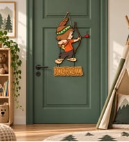 Gifties Minik Okçu Temalı Kişiye Özel Kapı Süsü