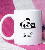 Panda Tasarımlı Kişiye Özel Panda Kupa Bardak