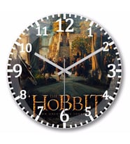 The Hobbit An Unexpected Journey  Duvar Saati Bombeli Gercek Cam