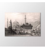Arty Tablo Ayasofya Camii ve 3. Ahmet Çeşmesi Tablo (Karışık)