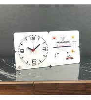Paramedik Ahşap Masa Saati 002