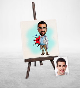 BK Gift Kişiye Özel Bay Başhekim Karikatür Şovaleli Doğal Taş  1