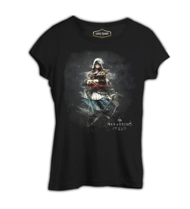 Assassin's Creed 2 Siyah Kadın Tshirt