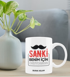 Babalar Günü Kişiye Özel Kupa Bardak - Babalara Özel Söz Tasarımı (Beyaz)
