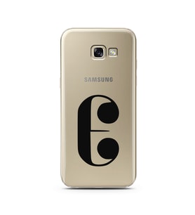 Samsung A5 (2017) Harf Tasarımlı Telefon Kılıfı E-Harfi 
