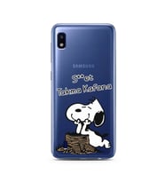Snoopy Tasarımlı Süper Şeffaf Silikon Telefon Kılıfı Samsung A10