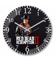 Red Dead Redemption  John Marston  Duvar Saati Bombeli Gercek Cam
