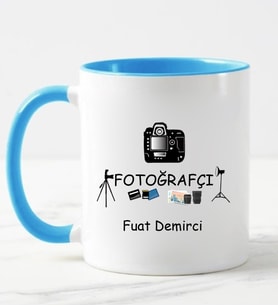 Fotoğrafçı Kupa Bardağı Mavi