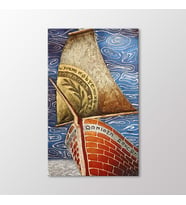 Arty Tablo Antik Acı Gemisi Tablo (Karışık)