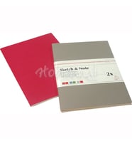 Hahnemühle İkili Eskiz Defter Seti 40 Sayfa A4 Pembe-Gri