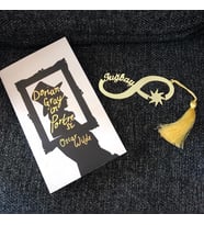 Kişiye Özel İsimli Gümüş Kitap Ayracı Özel Gün Hediyesi (Gold)