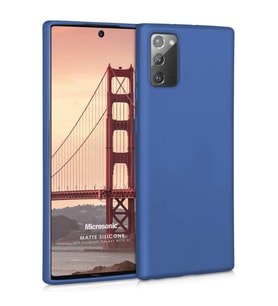 Microsonic Matte Silicone Samsung Galaxy Note 20 Kılıf Lacivert