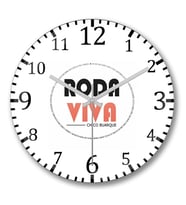 Roda Viva Duvar Saati Bombeli Gercek Cam