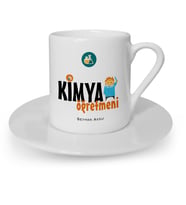 BK Gift Kişiye Özel Kimya Öğretmeni Türk Kahvesi Fincanı