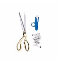 Profesyonel Metal Terzi Makası Altın Renkli Büyük Boy 26 cm