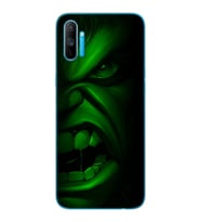 Hulk Tasarım Süper Şeffaf Silikon Telefon Kılıfı Oppo Realmi C3